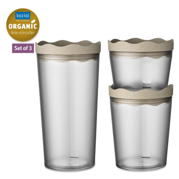 Koziol Vorratsdose PRINCE SET OSLO 3tlg organic nature desert sand 7877700 