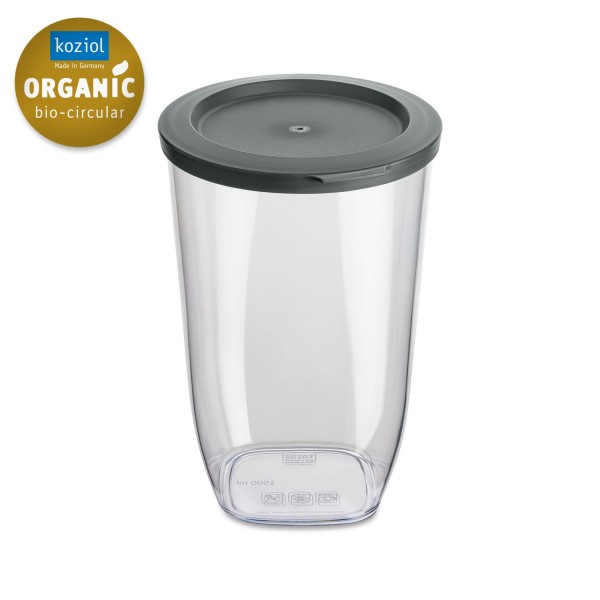 Koziol Vorratsdose 1,5 L Connect Dry Storage M nature ash grey 4062701 