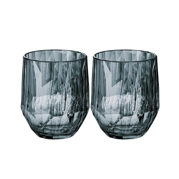 Koziol Superglas Wine tumbler CLUB No. 24, 2x 300ml, transparent grey 4489540 