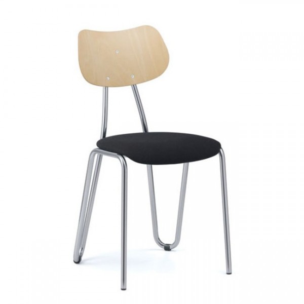 L&C Stendal Stapelstuhl Arno 417, Sitz umpolstert 