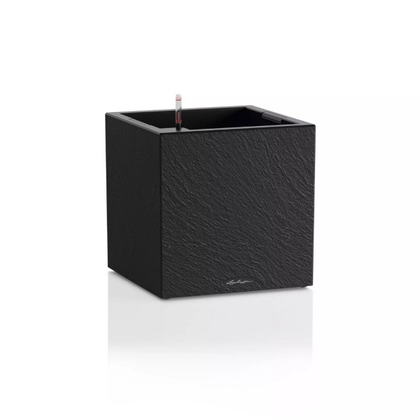 Lechuza Pflanzgefäß Canto Slatestone 30 low dark grey 15931 