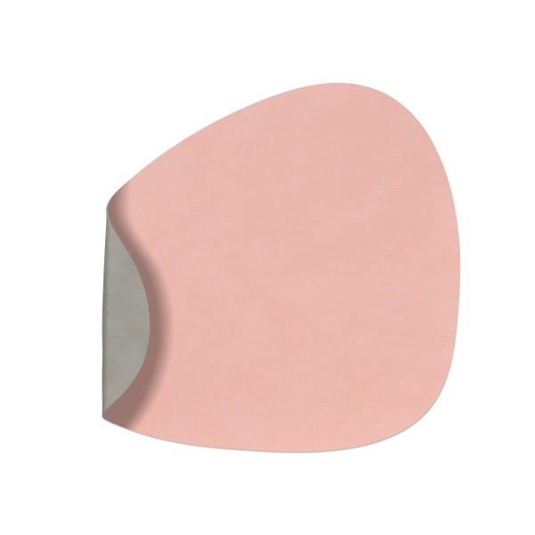 Lind DNA Tischset Curve L 37x44cm Hellgrau/Rosa 98284 