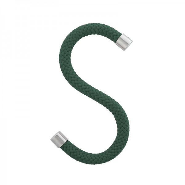 Peppermint Products Loop HOOK Textil-S-Kleiderhaken aus Seil / 5er Set waldgrün PMP_0021_GR_00 