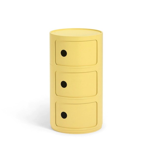 Kartell Componibili Bio 3 Fächer gelb 5970GI 