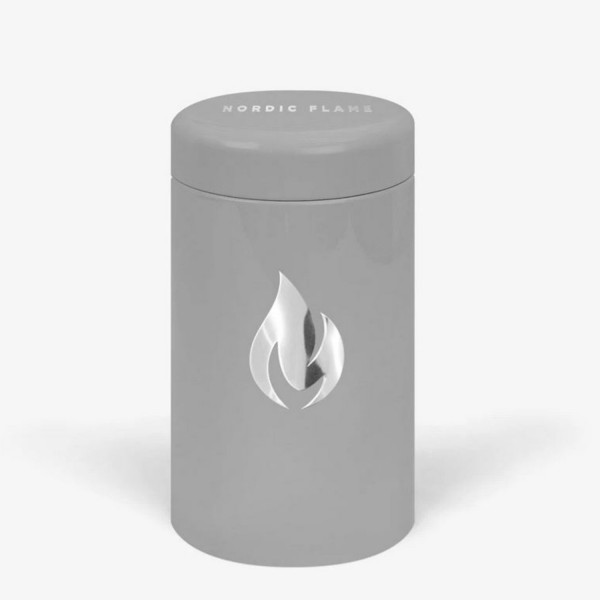 Nordic Flame Streichholzdose mit 100 Streichhölzern grau/silber N922 