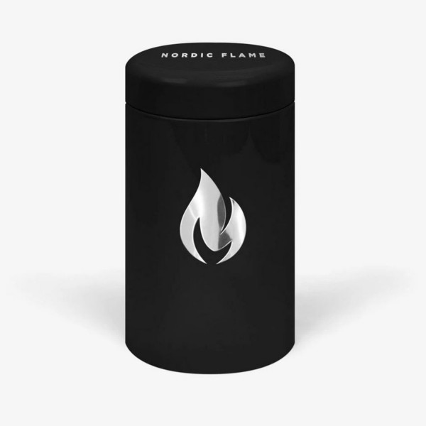 Nordic Flame Streichholzdose mit 100 Streichhölzern schwarz/silber N921 