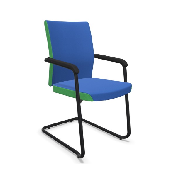 Nowy Styl Xpendo UPH CF, HB, Freischwinger, Besucherstuhl, hohe Lehne, mit Armlehnen, konfigurierbar 