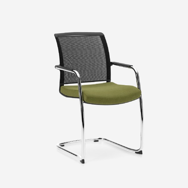 Nowy Styl Z-Body Besucherstuhl CF Mesh mit Armlehnen, konfigurierbar 