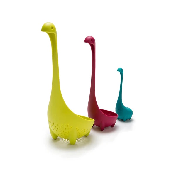 OTOTO The Nessie Family | Löffelsieb, Suppenkelle und Tee-Ei  OT841 