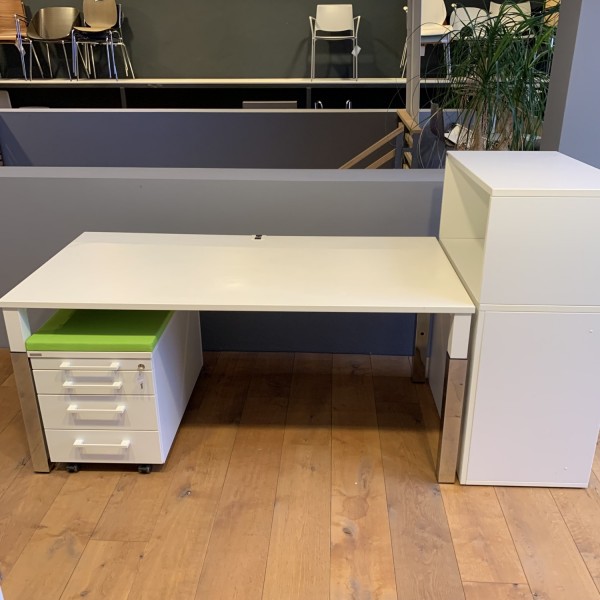 Palmberg Schreibtisch mit Rollcontainer inkl. Schrank mit Thekenaufsatz Ausstellungsstück 