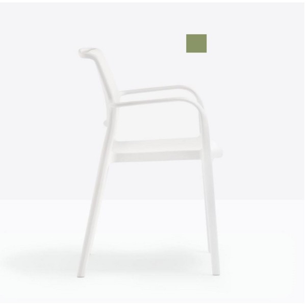 Pedrali Ara 315 Stuhl grün, 4er Set