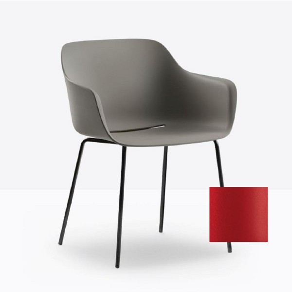 Pedrali Babila XL recycled 2734R Outdoor rot, 2er Set