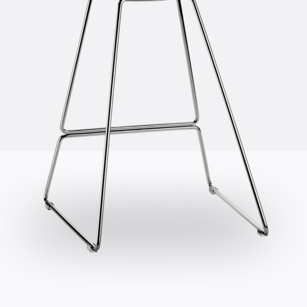 Pedrali Gliss 906 Barhocker chrom, grün transparent, 1 Stück