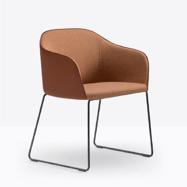 Pedrali Laja 2, Kufenstuhl, gepolstert, 881/2, 2 Stück 