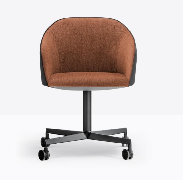 Pedrali Laja 2, Drehstuhl, auf Rollen, gepolstert, 886/2 