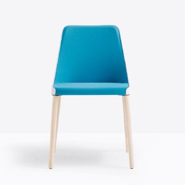 Pedrali Laja, Stuhl, gepolstert, 883, Holzbeine, 2 Stück 