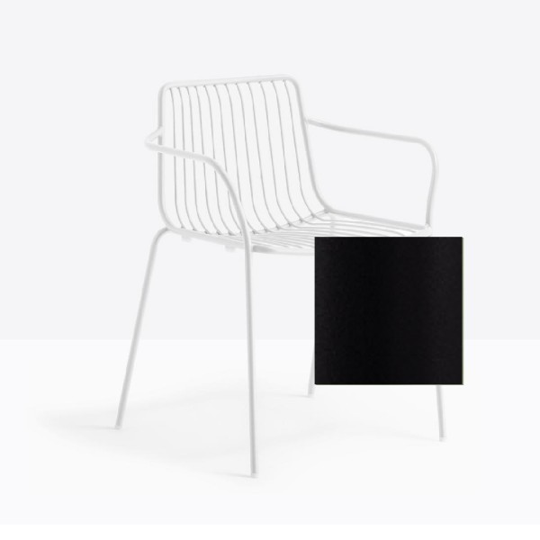 Pedrali Nolita Stuhl 3655 schwarz, 2er Set