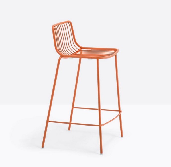 Pedrali Nolita Barstuhl 3657 Sitzhöhe 65 cm orange 