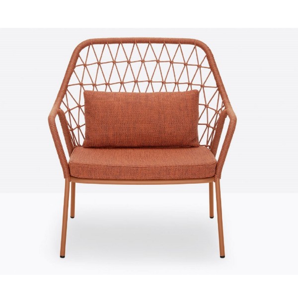 Pedrali Panarea 3679 Lounge Armlehnstuhl terracotta