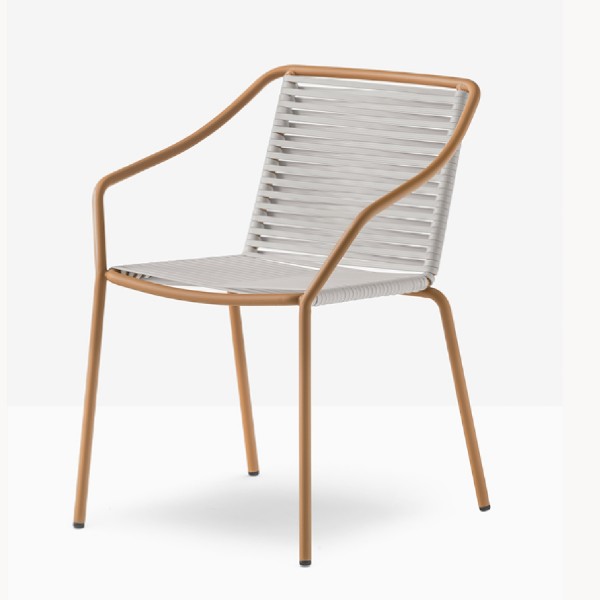 Pedrali Philia Outdoor Armlehnstuhl 3905, 2 Stück 