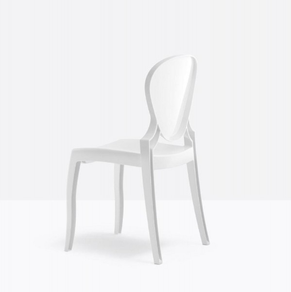 Pedrali Queen 650 Stuhl weiß, 4er Set