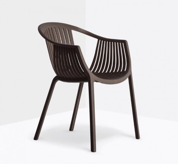 Pedrali Armlehnstuhl Tatami 306-MA mahagoni, 4er Set