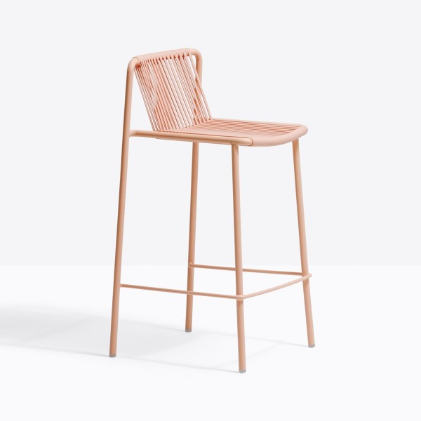 Pedrali Tribeca Terrassen-Barstuhl 3667 Sitzhöhe 67,5 cm rosa