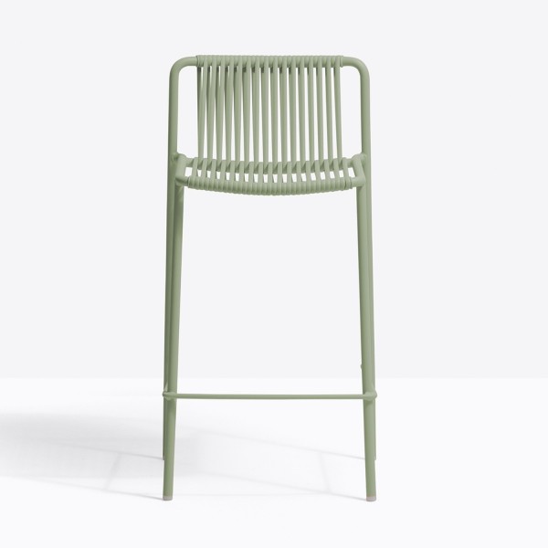 Pedrali Tribeca Terrassen-Barstuhl 3667 Sitzhöhe 67,5 cm grün, 2er Set