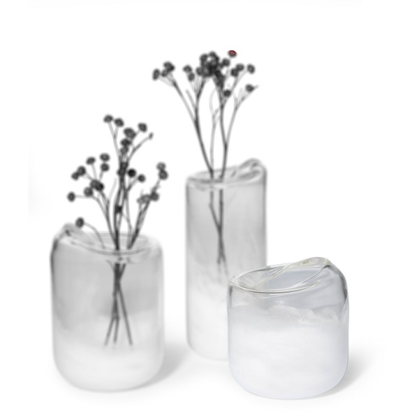 Philippi Vase Snow S Glas mundgeblasen 300086 