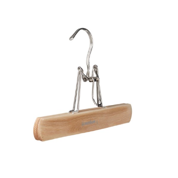 Pieperconcept Hosenhalter Union 5 Buche gedämpft poliert, Gestell silberfarbig 1401.32.000 