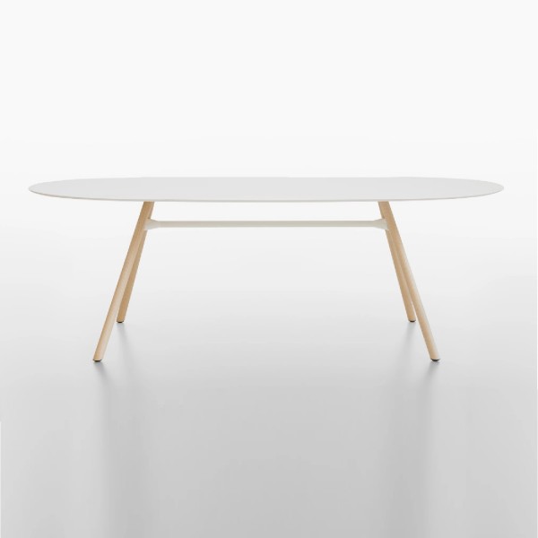 Plank Mart Tisch 9825-01, 220x100cm oval, Höhe 73, konfigurierbar 