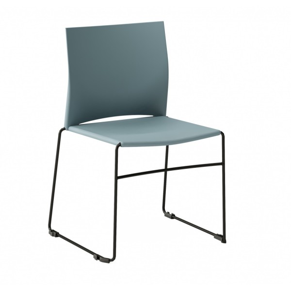 Profim Besucherstuhl Ariz 550V mit Kufengestell, Sitz und Rückenlehne aus Kunststoff konfigurierbar 