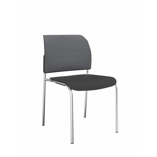 Profim Vierbeinstuhl Bit 555H Sitz Kunststoff, Netzrücken, konfigurierbar 