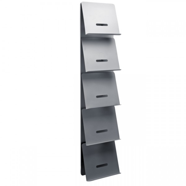 Cascando Wandpaneel mit 5 Prospekthaltern A4 Round20 4070. 