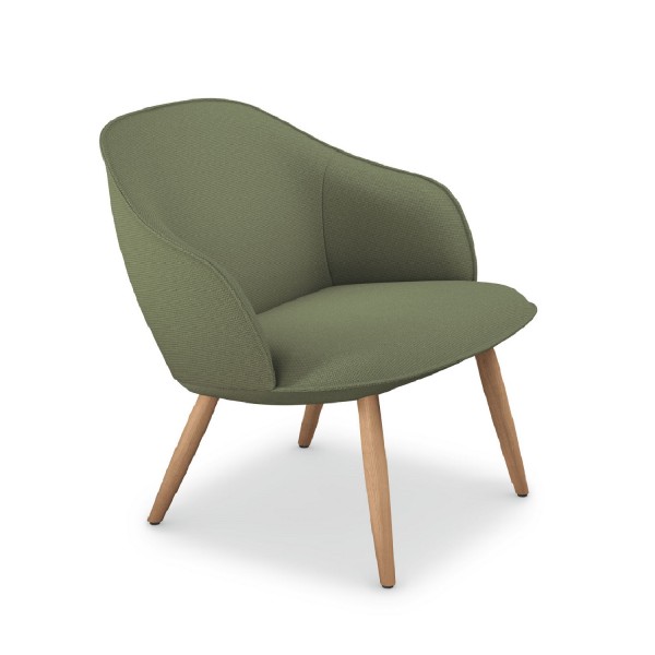 Sedus se:café soft lounge chair, Holzgestell, cc-266, konfigurierbar 