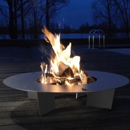 Feuerstelle Ø 100 cm Stahl schwarz 531c | im aoshop.de online kaufen