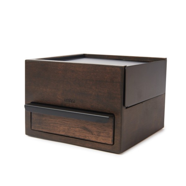 Umbra Mini Design Schmuckkasten Stowit Mini walnuss/schwarz 1005314-048 