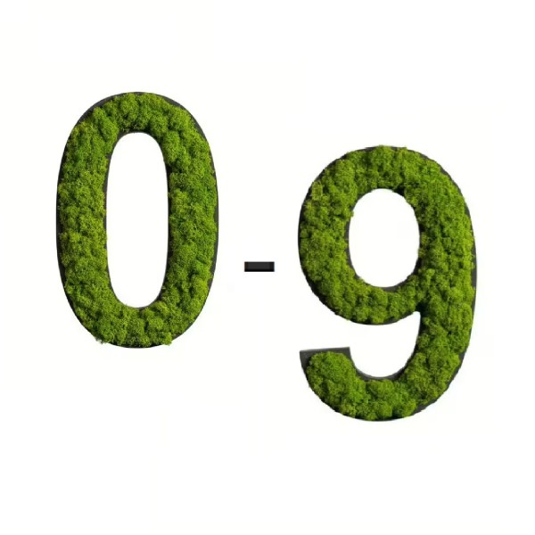 styleGreen 1-9, Zahlen, Piktogramm, Islandmoos, konfigurierbar 