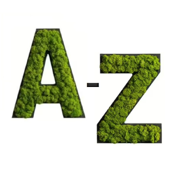 styleGreen A-Z, Buchstabe, Piktogramm, Islandmoos, konfigurierbar 