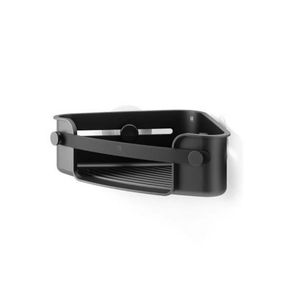Umbra Flex Eckduschablage schwarz zum Kleben 1021299-040 