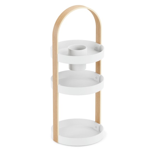 Umbra Bellwood Organizer 3-stufig weiß/natur 1015098-668 