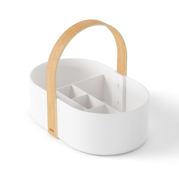 Umbra Bellwood Caddy weiß/nature 1019130-668 