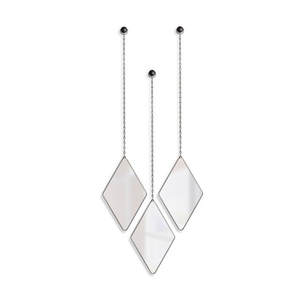 Umbra Wandspiegel Dima Diamond 3er Set schwarz 358777-040 