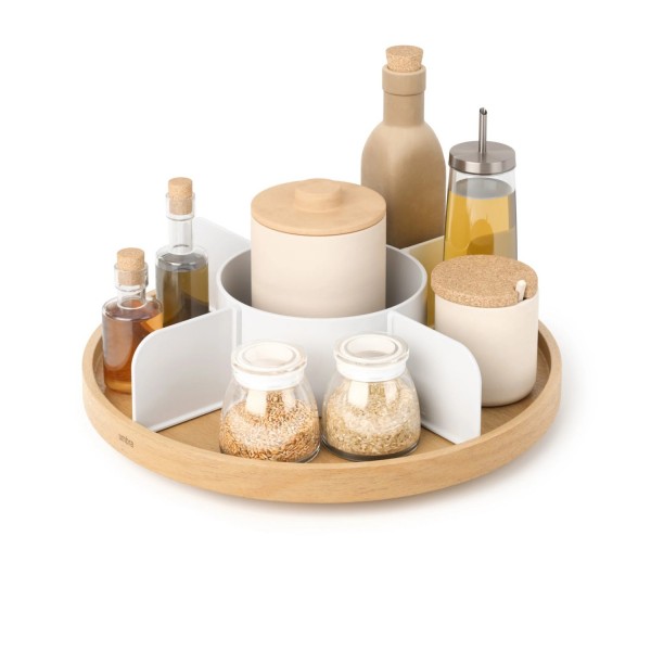 Umbra Bellwood Drehteller Lazy Susan weiß nature 1019936-668 