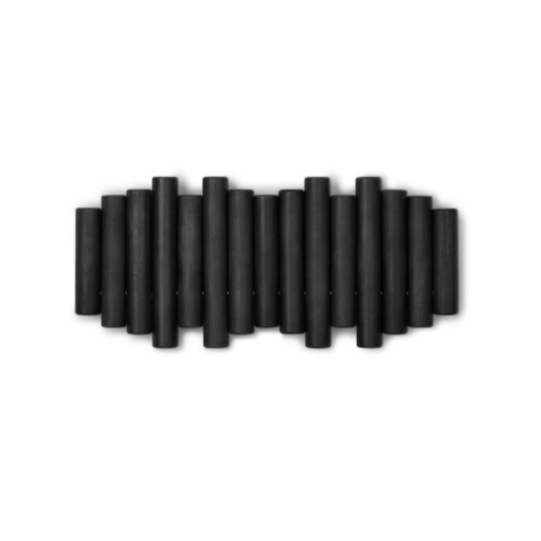 Umbra Wandgarderobe Picket Rail 5 Haken Holz schwarz 1011471-040 