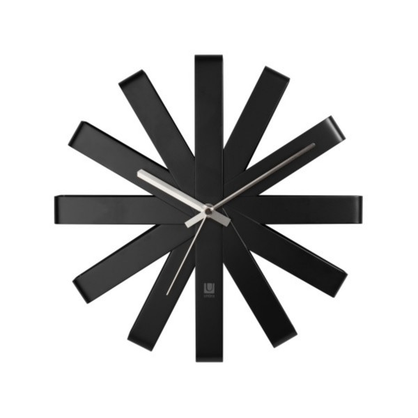 Umbra Quarz Wanduhr Ribbon Wall Clock schwarz 118070-040 