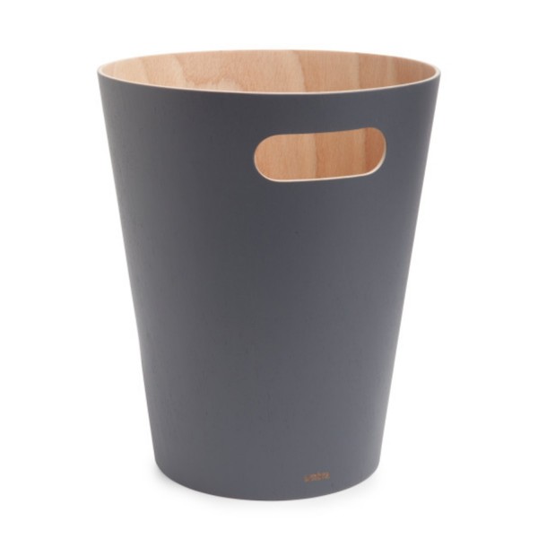 Umbra Abfalleimer Woodrow Can Birkenholz anthrazit/natur 082780-618 