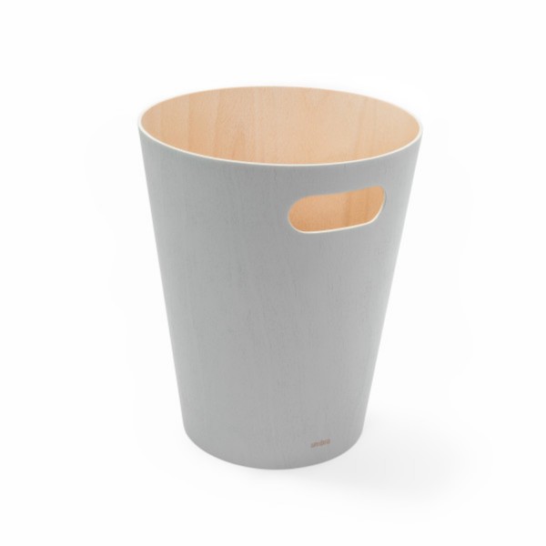 Umbra Abfalleimer Woodrow Can Birkenholz grau/natur 082780-918 