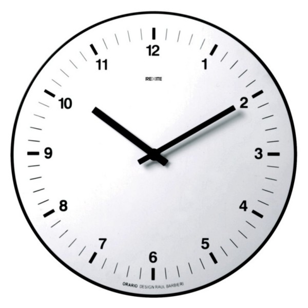 Rexite Wanduhr Orario weiß 986.00.01 