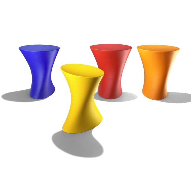 Hocker Plastic hellblau plasticH06